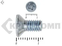 фото Винт потайной,цинк DIN965 6х 12 Средняя фасовка (700шт)