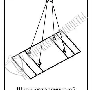 фото Схема «Щиты металлической опалубки при разгрузке» (300х400 мм)