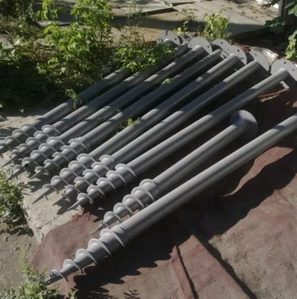 Фото №0 Винтовые сваи конусные с оголовком d89 3м с монтажем