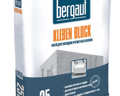фото Клей Bergauf Kleben Block 25 кг для блоков