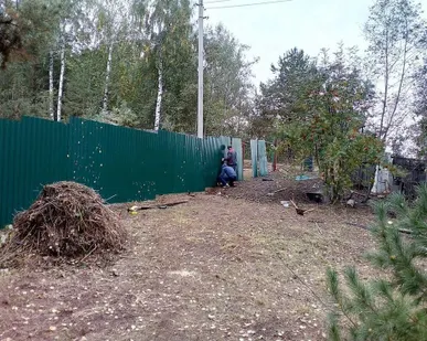 фото Сварка металлического забора