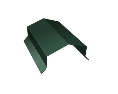 фото Парапетная крышка угольная 250мм 0,5 Satin с пленкой RAL 6005 зеленый мох