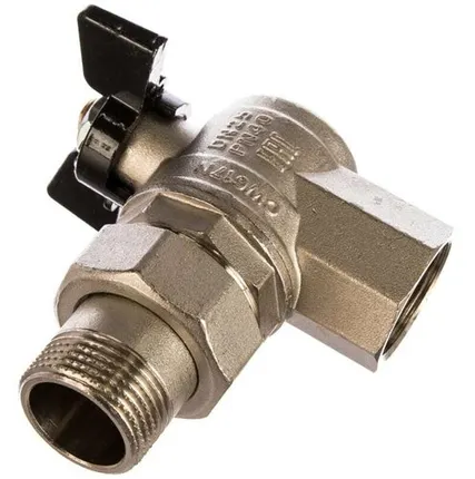 Фото №0 Кран шаровый угловой Bugatti 594 1/2" Американка