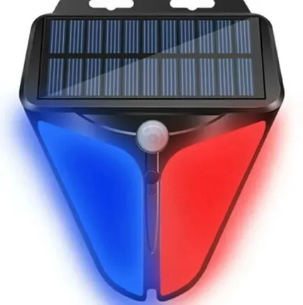 Фото №0 Автономная свето-звуковая сигнализация на солнечной батарее c датчиком движения Warning Light RV-05