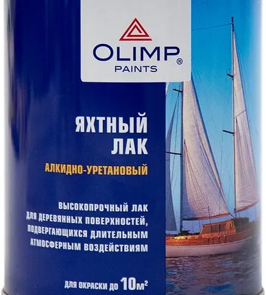 Фото №0 Лак OLIMP Лак для отделки панелей яхт OLIMP 0,9 л глянцевый