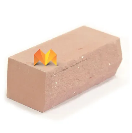 Фото №0 Кирпич Simat «Красный» рустированный полнотелый одинарный М-175 (Угловой)