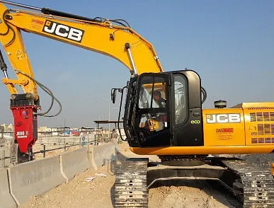 фото Аренда гидромолота на базе гусеничного экскаватора JCB 205