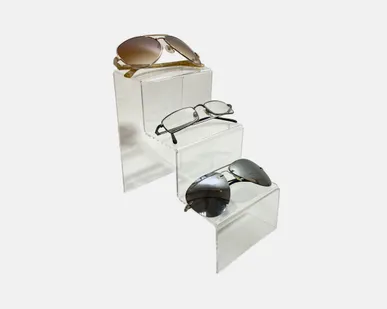 фото Ступенька три уровня 120*200*200мм, прозрачный акрил