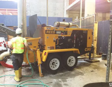 фото Бетононасос REED (США) С90S H.V. 69 куб.м/час горизонт 305 м, вверх 130м