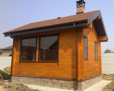 фото Покраска бани