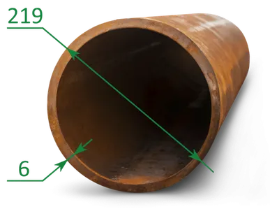 фото Труба лежалая 219х6