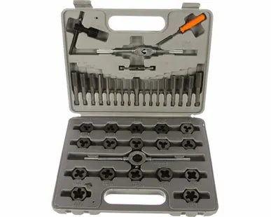 фото Набор метчиков и плашек Sparta М3 - М12,40 предметов