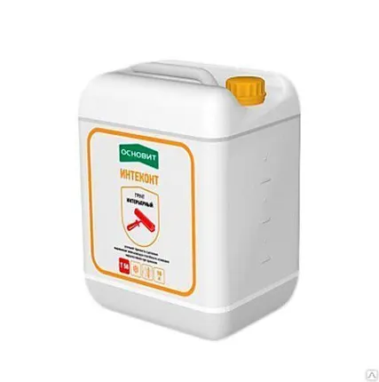 Фото №0 Грунт Интерьерный ОСНОВИТ ИНТЕКОНТ Т-50 (10л)