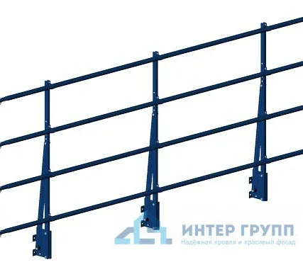 Фото №0 Ограждение парапетное PRESTIGE H-1200/3,0м (4трубы) ГОСТ Р 53254-2009 V1; V2