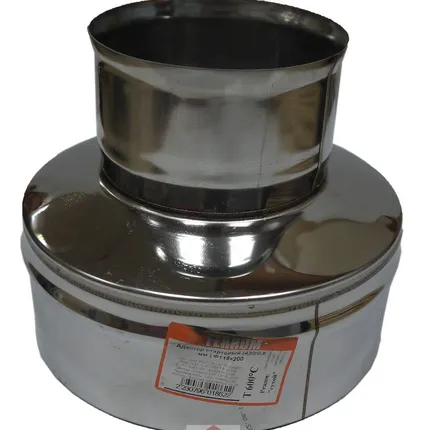 Фото №0 Адаптер стартовый Ø 115 х 200 (нержавеющая сталь 0,8 мм)