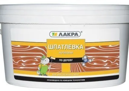 Фото №0 Шпаклевка Лакра по дереву на акриловой основе бук 0,6 кг