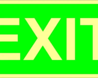 фото Знак ФЭС «EXIT» (пленка)