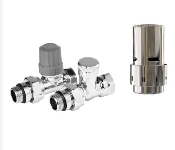 фото Набор термостатический прямой Royal Thermo Design 1/2" Click (Хром) с термоголовкой Design (Хром)