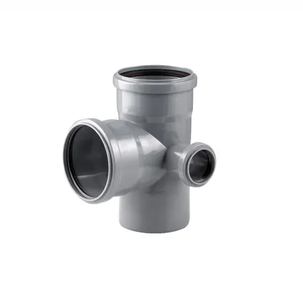 Фото №0 Крестовина двухплоскостная 110/110 (87.5°) правая 50 (87.5°) для внутренней канализации РосТурПласт