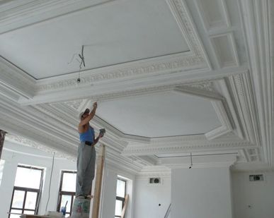 фото Монтаж потолка из ГКЛ в 1 уровень (ПРЯМОЙ)