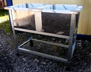 фото Ванна моечная двухсекционная 1000х500х870