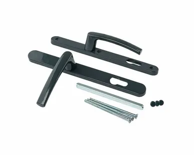 фото Гарнитур нажимной с подпружиниванием Mezut 25/92 (3 винта) антрацит RAL7016