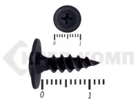 Фото №0 Саморез с прессшайбой острый Чёрный фосфат 4,2х13 (15000шт)