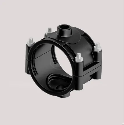 Фото №0 Компрессионная седелка с резьбовым отводом, диаметром 90х2" мм