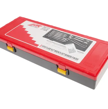 Фото №2 Набор ключей разрезных с зеркальной полировкой 10 предметов в кейсе JTC