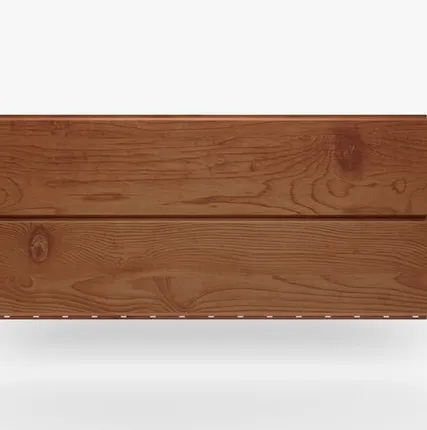 Фото №0 Сайдинг Металлический сайдинг «Евробрус» покрытие 3D свет Дерево Россия, 0.45-0.5 мм