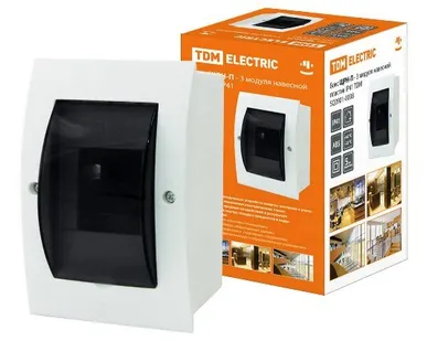 фото Бокс ЩРН-П-3 модуля навесной пластик IP41 TDM