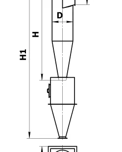фото Циклоны ЦН-15-УП с улиткой и пирамидальным бункером