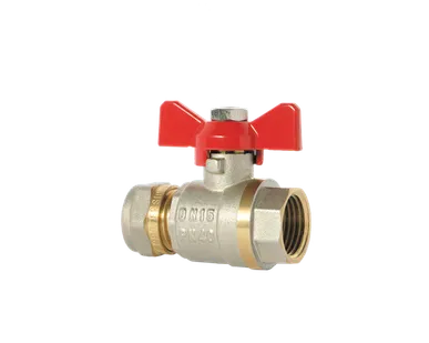 фото Кран шаровый под мет./пласт. трубу 1/2*16 ц/г 750416/080054