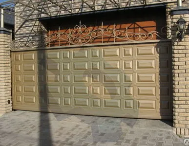 фото Распашные и откатные филенчатые ворота Каскадъ Шоколадка