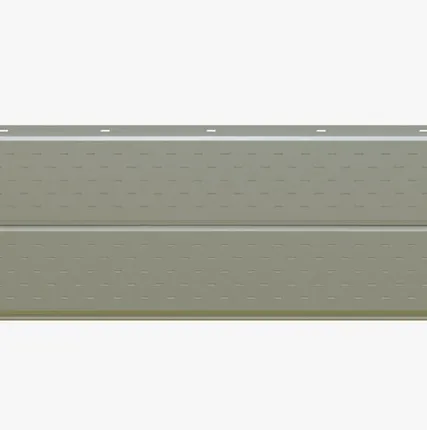 Фото №0 Сайдинг Потолочно-фасадная панель «Софит» перфорированный 0.47-0.50 мм RAL 9003, Белый