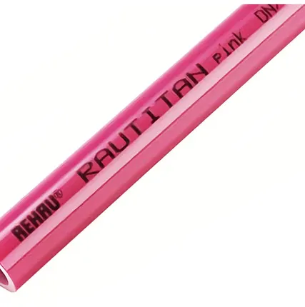 Фото №1 Труба PEXa 20*2.8 REHAU RAUTITAN Pink PLUS (120 м) лиловая с кислородным барьером