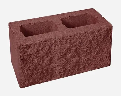 фото Пустотный бетонный блок (красный №130) 390х190х120 мм (вес 12 кг)