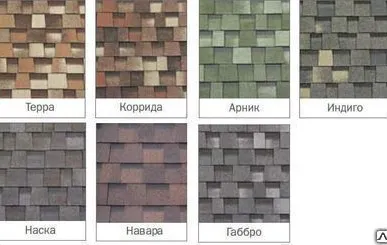 фото Гибкая черепица Shinglas (Шинглас), серия Джаз, 7 цветов. Гарантия 30 лет!.