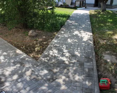 фото Мощение дорожек