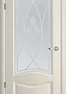 фото Межкомнатные двери ALBERO "Лувр-1" Ваниль (ДО) Мателюкс Галерея