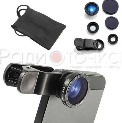 Фото №0 Набор линз для смартфонов Орбита FD-03 (3в1, пластик)