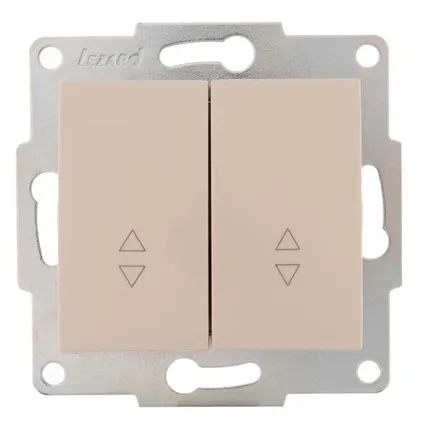 Фото №0 Механизм выключателя проходного 2-кл. 1п СП Karina 10А IP20 крем. LEZARD 707-0388-106