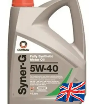 Фото №0 Моторное масло COMMA SYN4L 5W-40 синтетическое 4 л