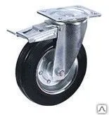 фото Колесная опора усиленная поворотная с торм. SRCb97 (43) d80