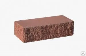 Фото №0 Гиперпрессованный кирпич колотый (тычок ложок) 230*100*88 красный