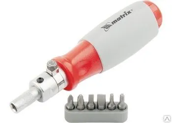 Фото №0 Отвертка реверсивная, силовой элемент под ключ CrV, 6 шт. MATRIX