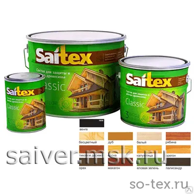 Фото №0 Saitex деревозащитный состав Сосна 3л/6