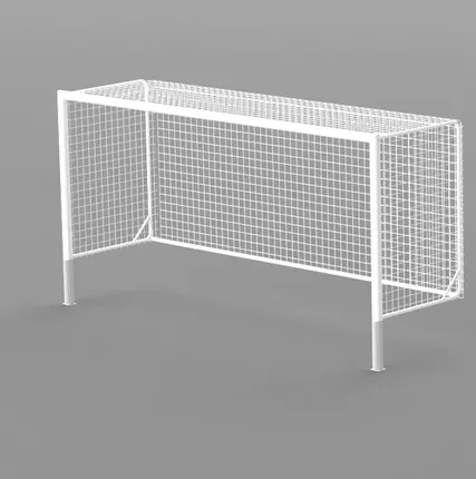 Фото №0 Ворота футбольные 5х2х1,5 м, алюминиевый профиль овальный 100х120 мм, со стаканами