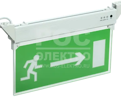 фото ССА 2103 Светильник аварийный, 3ч, 3Вт, НАПРАВО, IP20 IEK