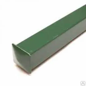 Фото №0 Столб заборный, квадратного сечения, 40х40мм, 3м, зеленый